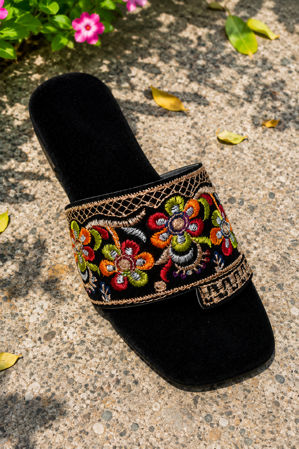 Gulnaar Velvet Slippers